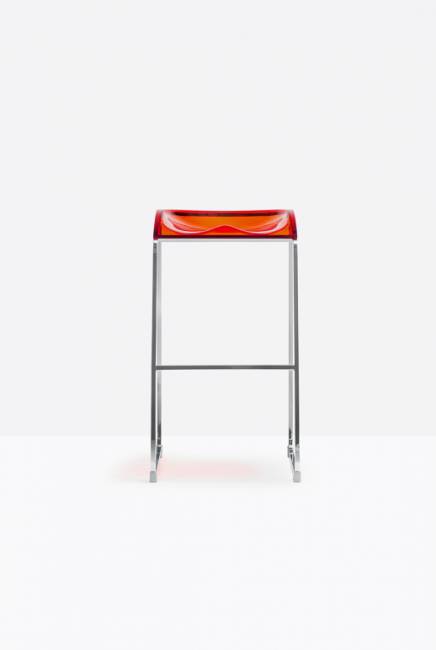 Табурет пластиковый барный Arod красный 460х495x825 мм