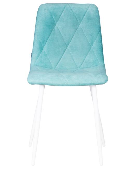 Стул обеденный DOBRIN CHILLY ROMBO, Тиффани Simple 51, основание белый