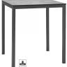 Стол ламинированный обеденный Mirto антрацит, цементный 700х700х750 мм