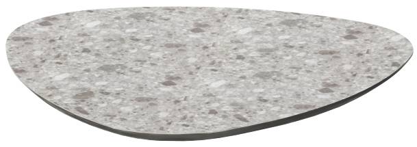 Столешница каплевидная Compact Laminate для подстолья Nemo, Domino, Tiffany, Cross, Rhino зернистый 830х830х10 мм