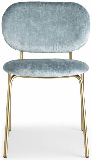 Стул металлический c обивкой Si-Si Bold матовое золото, светло-зеленый 620х530х800 мм