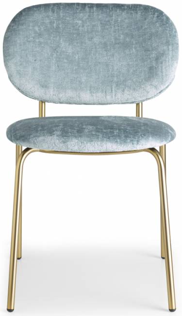 Стул металлический c обивкой Si-Si Bold матовое золото, светло-зеленый 620х530х800 мм