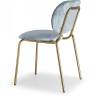 Стул металлический c обивкой Si-Si Bold матовое золото, светло-зеленый 620х530х800 мм
