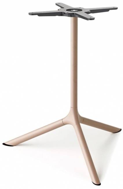 Стол ламинированный обеденный Tripe Maxi тортора, светло-серый Ø800х740 мм