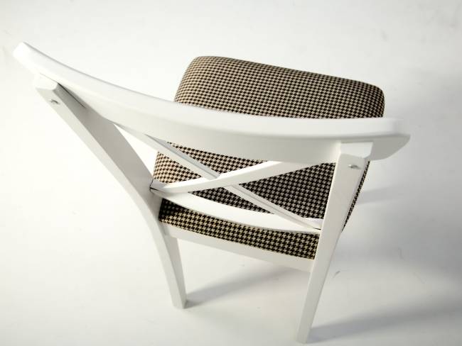 Стул Ингольф ПМ белый/гусиная лапка