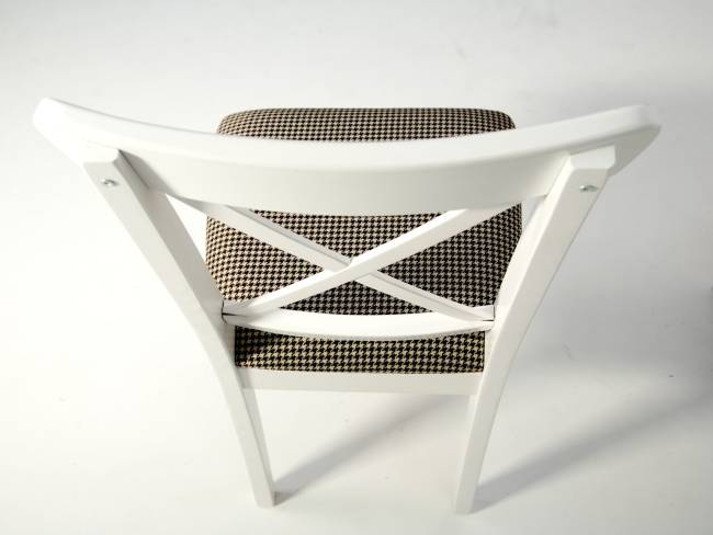 Стул Ингольф ПМ белый/гусиная лапка