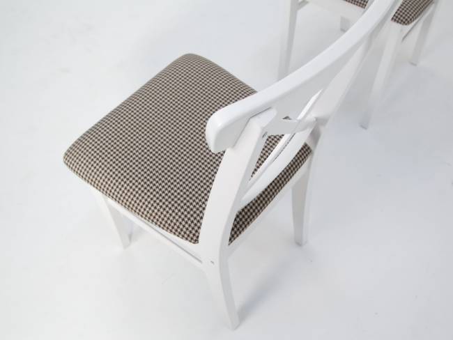 Стул Ингольф ПМ белый/гусиная лапка