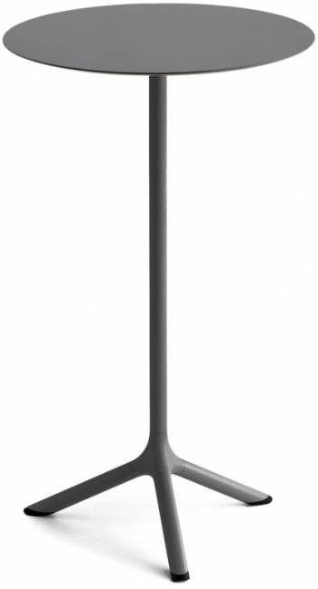 Стол ламинированный барный складной Tripe Folding антрацит, антрацит Ø600х1100 мм