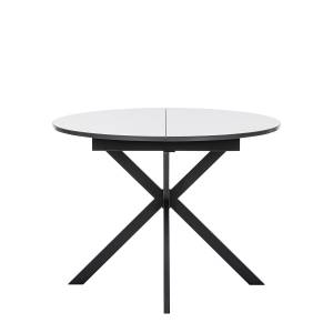 Стол раздвижной Leset Капри со стеклом Чёрный