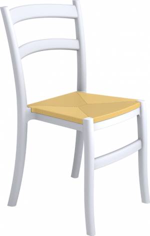 Стул пластиковый Tiffany-S белый 450х510х850 мм