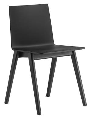 Стул деревянный Osaka черный ясень 475х525х770 мм