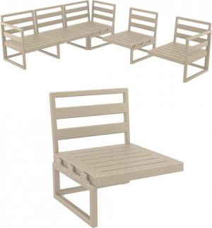 Модуль дополнительный для дивана Mykonos бежевый 680х720х750 мм