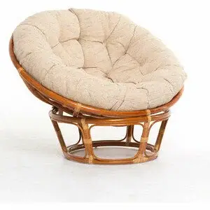Кресло "PAPASAN" коньяк рогожка 