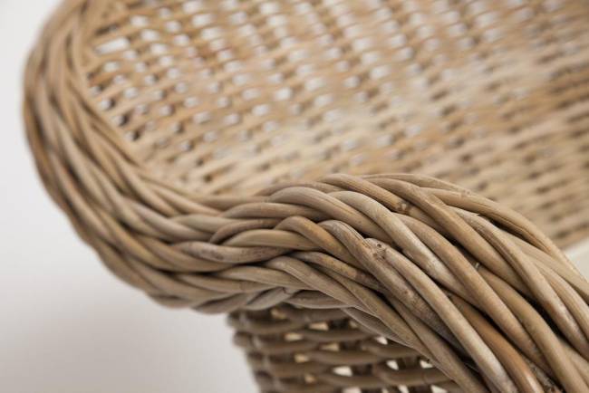 Кресло Secret De Maison MAISON (c подушкой) натуральный серый/natural grey натуральный ротанг