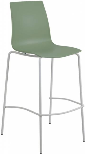 Стул пластиковый барный X-Treme BSL Pro белый, зеленый 520х520х1100 мм