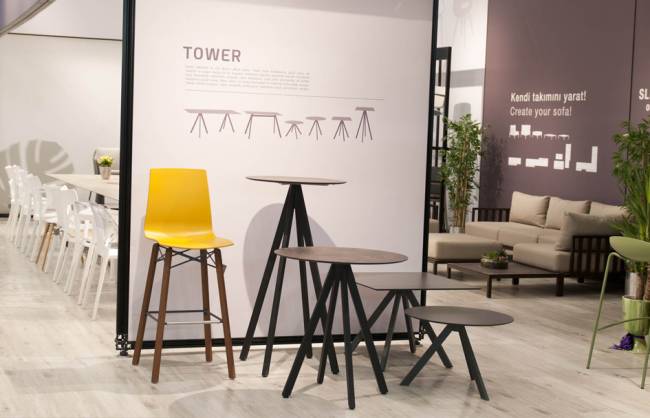 Столик ламинированный журнальный Tower Ø590х500 мм Столик ламинированный журнальный Tower Ø590х500 мм