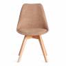 Стул TULIP SOFT (mod. 053V) / 1 шт. в упаковке дерево/пластик/ткань, 49,5 x 54,5 x 84 см, Бежевый (Beige)  LY1701-4 бежевый дерево/пластик/ткань