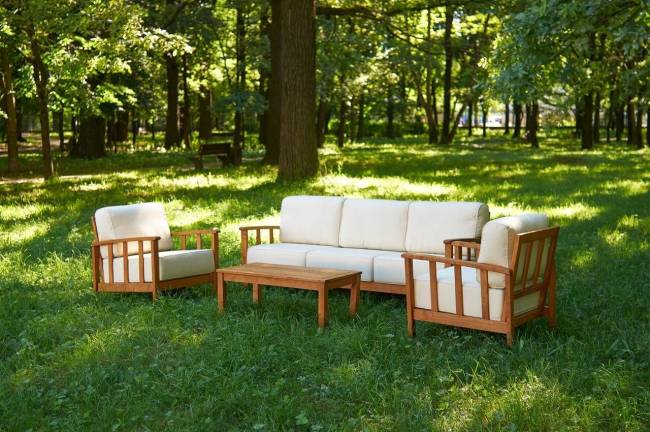 Комплект мебели из европейской акации BARBADOS "Haste Garden", акация, бежевый