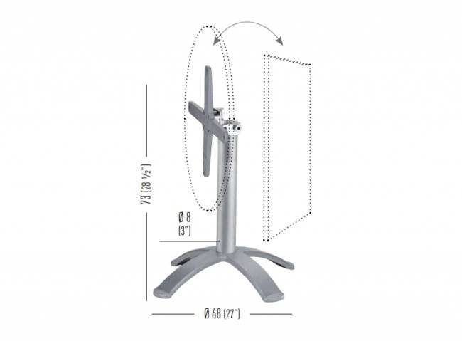 Подстолье металлическое складное BGPK