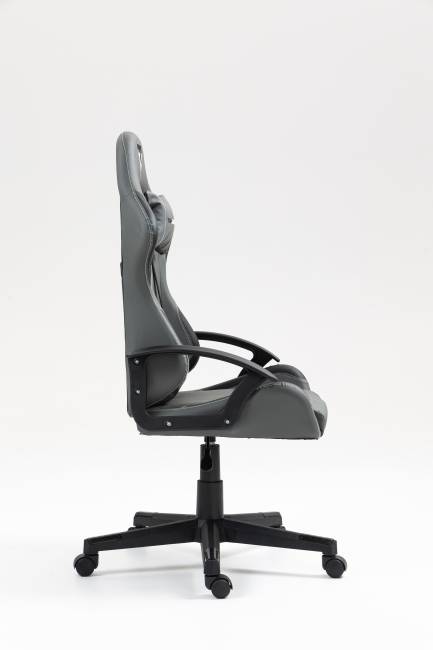 Кресло спортивное TopChairs Wyvern серо-черный