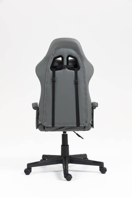 Кресло спортивное TopChairs Wyvern серо-черный