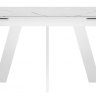 Стол DikLine SKM140 Керамика Белый мрамор/подстолье белое/опоры белые (2 уп.)