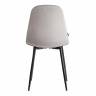 Стул BREEZE (mod. JSC-58) Велюр/металл , 44 х 53 х 86 см, grey (серый) HLR 19 / черный (Комплект из 4 шт.) серый Велюр/металл