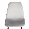 Стул BREEZE (mod. JSC-58) Велюр/металл , 44 х 53 х 86 см, grey (серый) HLR 19 / черный (Комплект из 4 шт.) серый Велюр/металл