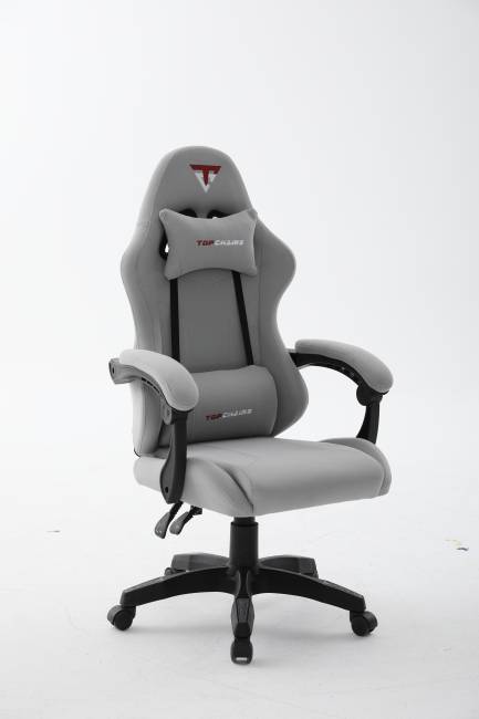 Кресло спортивное TopChairs Druid серый ткань