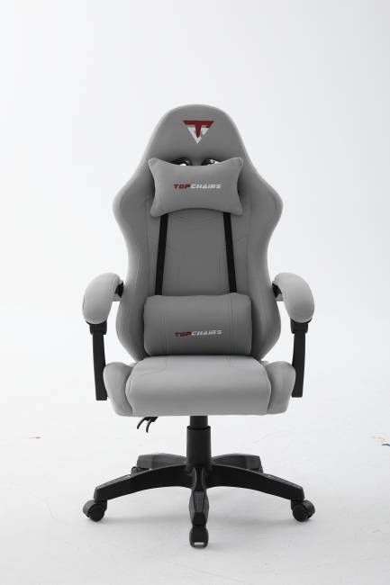 Кресло спортивное TopChairs Druid серый ткань