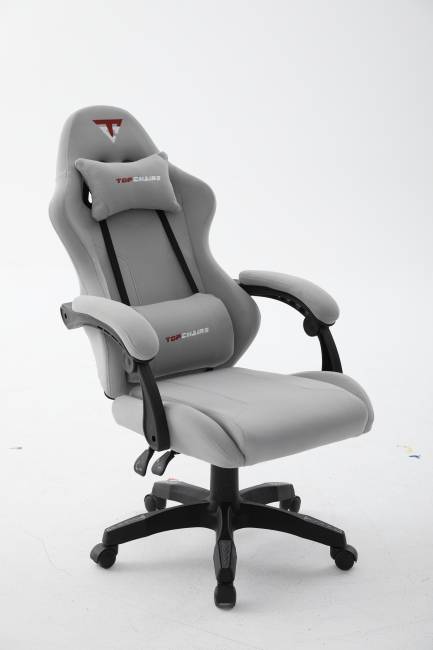 Кресло спортивное TopChairs Druid серый ткань