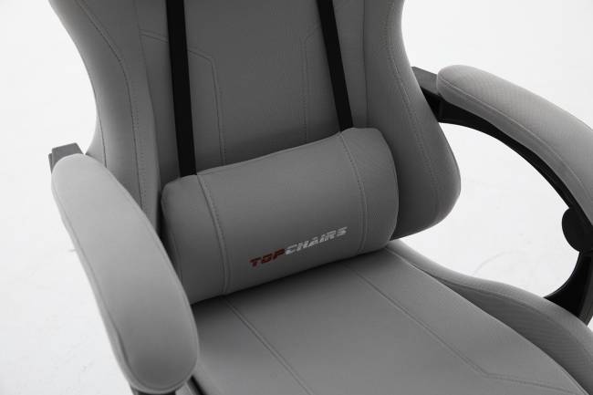 Кресло спортивное TopChairs Druid серый ткань