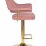 Стул барный DOBRIN CHARLY GOLD, розовый велюр (MJ9-32)