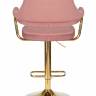 Стул барный DOBRIN CHARLY GOLD, розовый велюр (MJ9-32)
