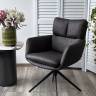 Стул LUIS 360 град. поворот Серый Maison 99# / OTE COBBLE 457 / черный каркас, ®DISAUR