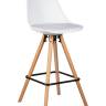 Набор 2 шт Стул полубарный DOBRIN RONNI, ножки светлый бук, белый (ZL-W-02)