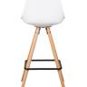 Набор 2 шт Стул полубарный DOBRIN RONNI, ножки светлый бук, белый (ZL-W-02)