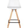 Набор 2 шт Стул полубарный DOBRIN RONNI, ножки светлый бук, белый (ZL-W-02)