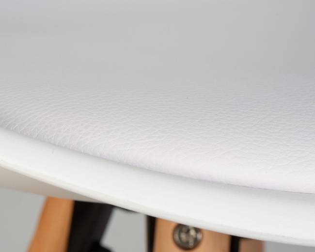 Набор 2 шт Стул полубарный DOBRIN RONNI, ножки светлый бук, белый (ZL-W-02)