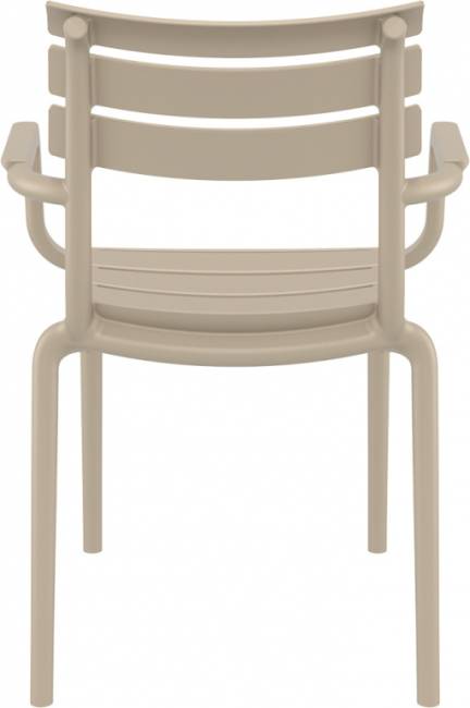 Кресло пластиковое Paris бежевый 580х590х840 мм