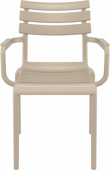 Кресло пластиковое Paris бежевый 580х590х840 мм