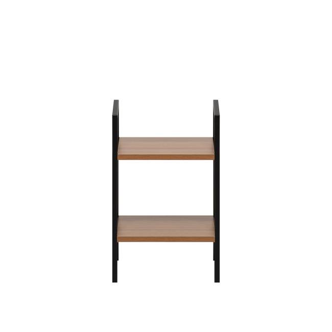 Стеллаж Leset Стилвуд 12 узкий, 2 полки Чёрный