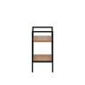 Стеллаж Leset Стилвуд 12 узкий, 2 полки Чёрный