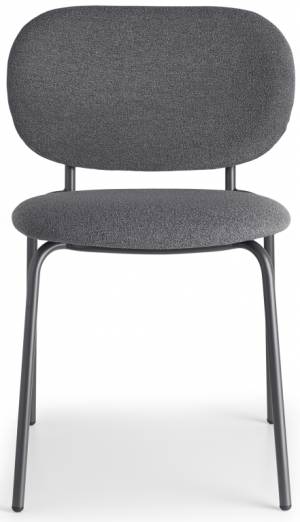 Стул металлический c обивкой Si-Si Bold антрацит, темно-серый 620х530х800 мм