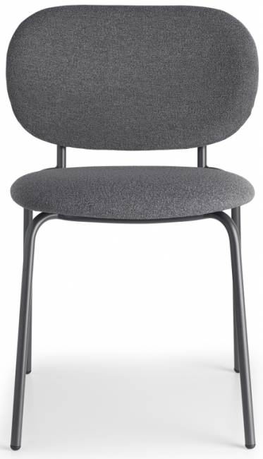Стул металлический c обивкой Si-Si Bold антрацит, темно-серый 620х530х800 мм