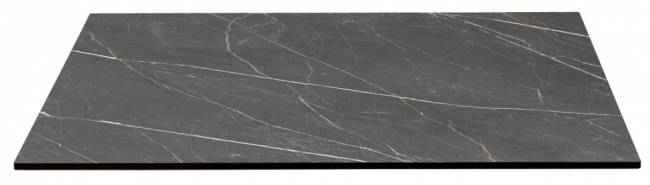 Стол ламинированный обеденный складной Tripe Folding антрацит, черный мрамор Сахара 600х600х740 мм