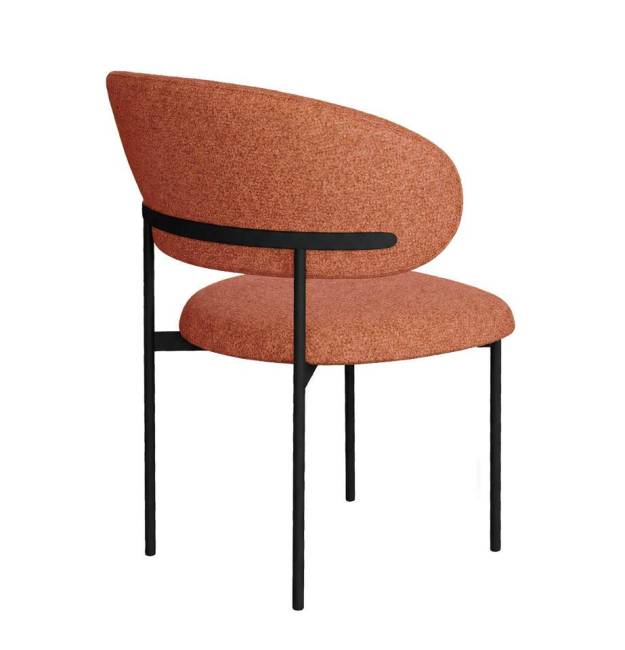 Стул DikLine 201 NS Rust терракотовый, ножки черные