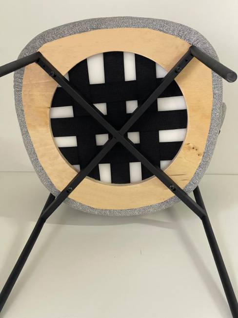 Стул DikLine 201 NS Rust терракотовый, ножки черные