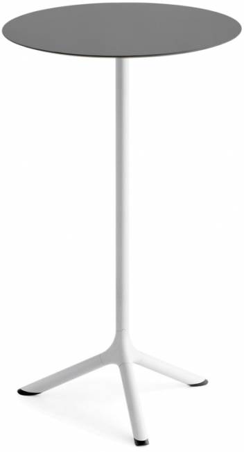 Стол ламинированный барный складной Tripe Folding белый, антрацит Ø600х1100 мм