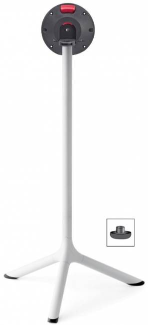 Стол ламинированный барный складной Tripe Folding белый, антрацит Ø600х1100 мм